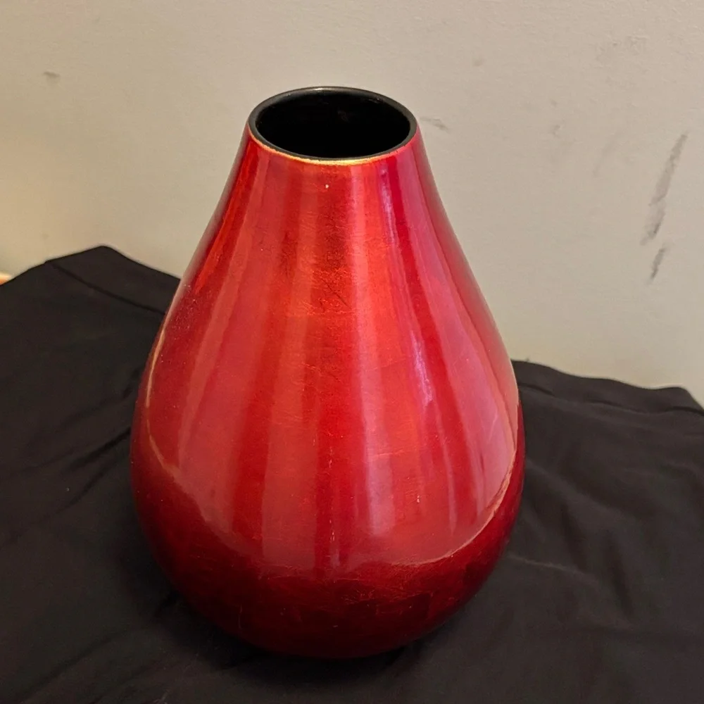 Crate&Barrel Radiant Red Vase